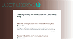 Desktop Screenshot of luxetlibertas.com