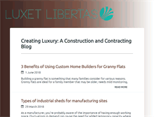 Tablet Screenshot of luxetlibertas.com